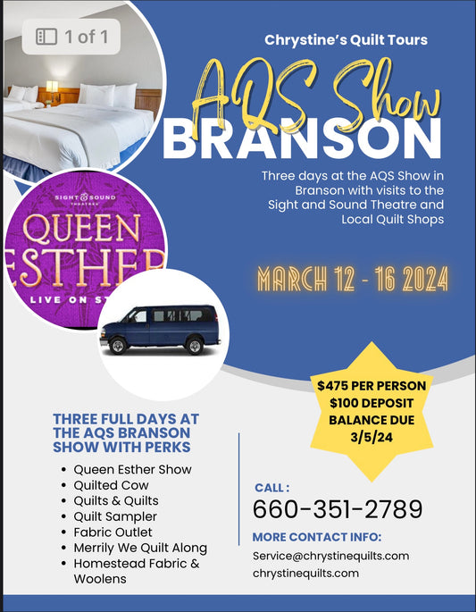 AQS Branson Trip Deposit or Payment