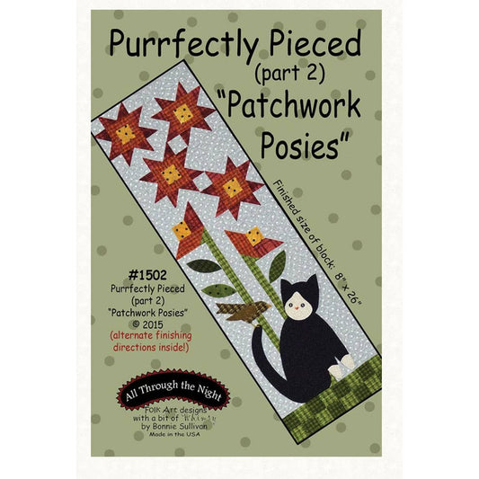 Purrfectly Pieced Part 2 - Patchwork Posies Pattern